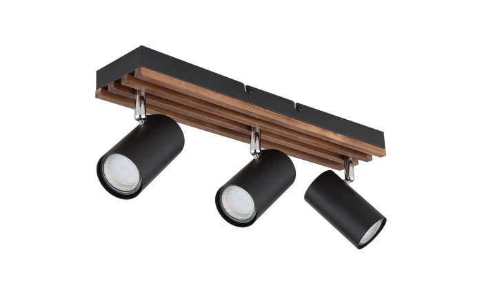 Deckenleuchte Kayden, dunkelbraun/schwarz, 3-flammig-01