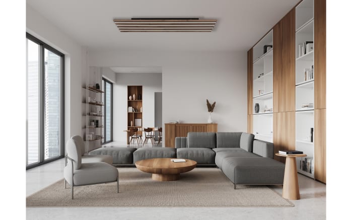 Deckenleuchte Hayden, dunkelbraun/schwarz, inkl. Fernbedienung -05