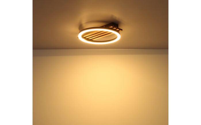 LED-Deckenleuchte Tisha, dunkelbraun/schwarz-04