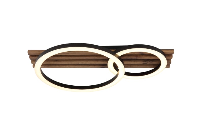 LED-Deckenleuchte Tisha, dunkelbraun/schwarz-02