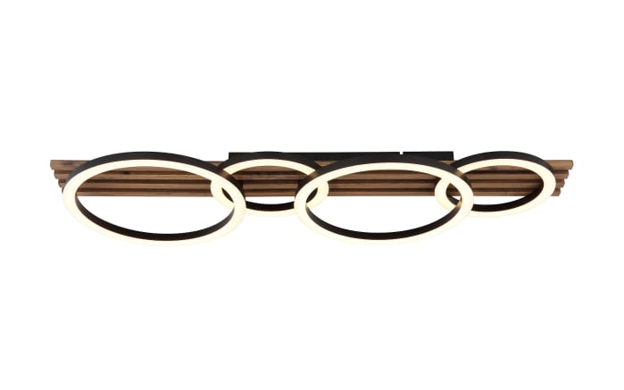 LED-Deckenleuchte Tisha, dunkelbraun/schwarz-03