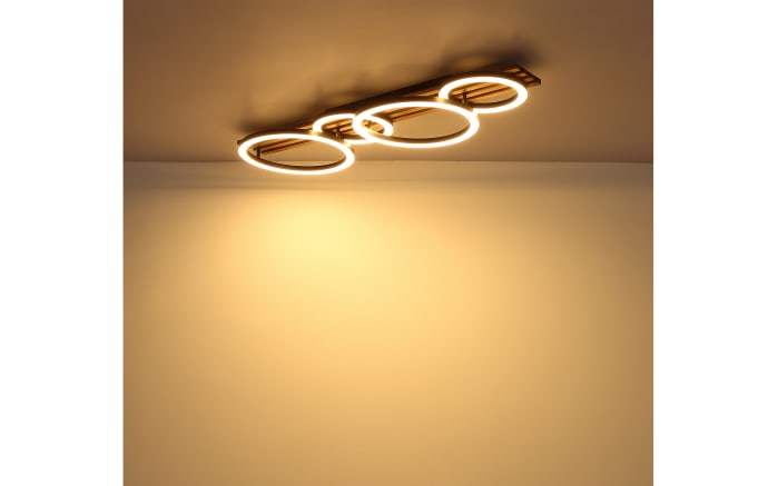 LED-Deckenleuchte Tisha, dunkelbraun/schwarz-05