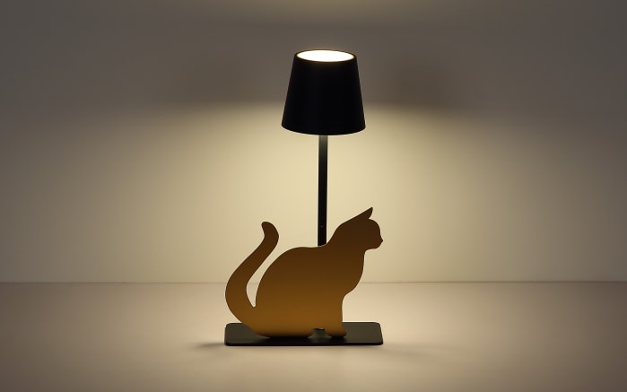 Akku-Tischleuchte Furri, schwarz/goldfarbig-08