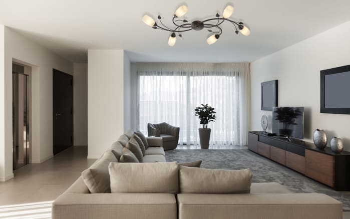 Deckenleuchte Venezia, rostfarbig/Alabaster, 6-flammig-02