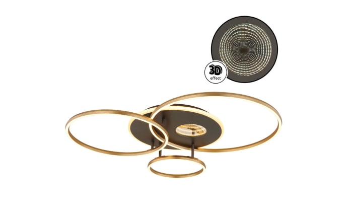 LED-Deckenleuchte Invertina, goldfarbig, inkl. Fernbedienung -06