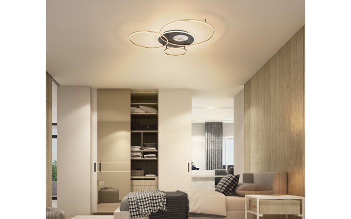 LED-Deckenleuchte Invertina, goldfarbig, inkl. Fernbedienung -10