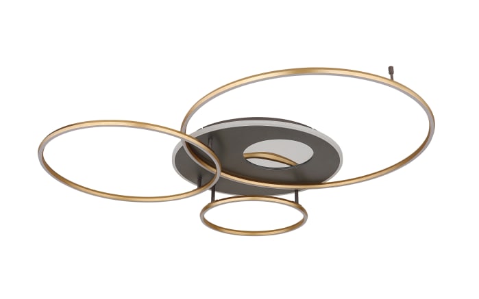 LED-Deckenleuchte Invertina, goldfarbig/anthrazit, inkl. Fernbedienung -01