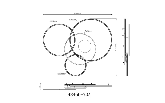 LED-Deckenleuchte Invertina, sandfarbig, inkl. Fernbedienung -12