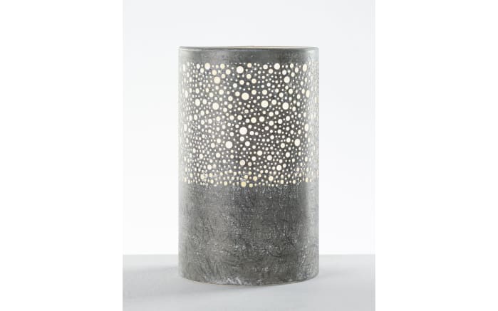 Tischleuchte Vintage, grau, 25 cm-02