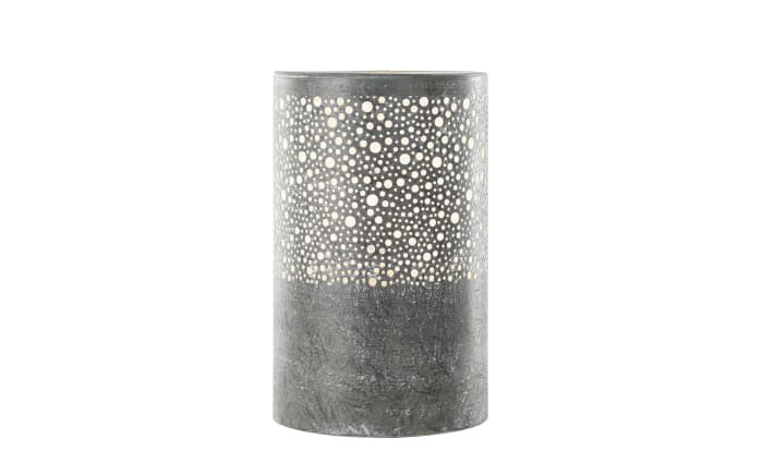 Tischleuchte Vintage, grau, 25 cm-01