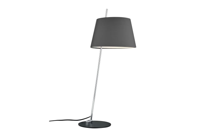 Tischleuchte Mondo Ganto, silber/anthrazit, 63 cm-01