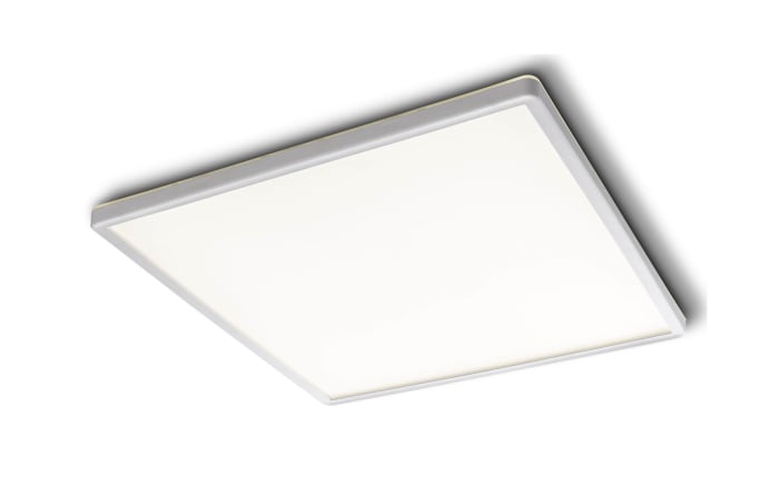 LED-Deckenleuchte Plain, weiß/silber, 42 cm-01