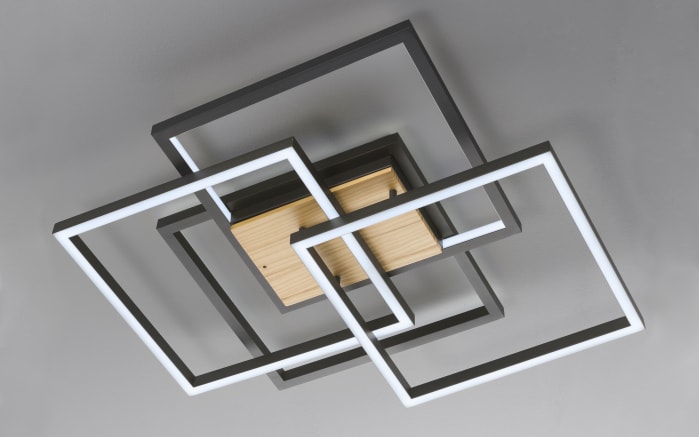 LED-Deckenleuchte Santo, schwarz, 63 cm-02