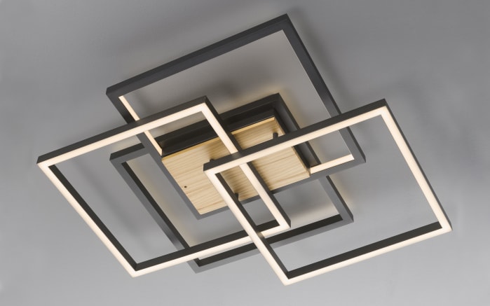 LED-Deckenleuchte Santo, schwarz, 63 cm-04
