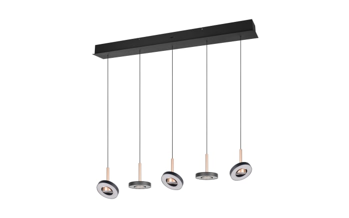 Pendelleuchte Guano, coffee/schwarz, 5-flammig-02