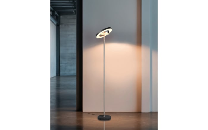 Stehleuchte Guano, nickel/schwarz-05