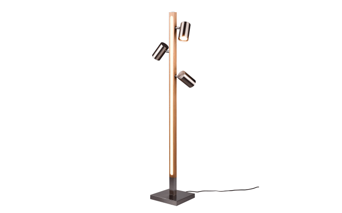 LED-Standleuchte Marley, holz/nickel, 130 cm-01