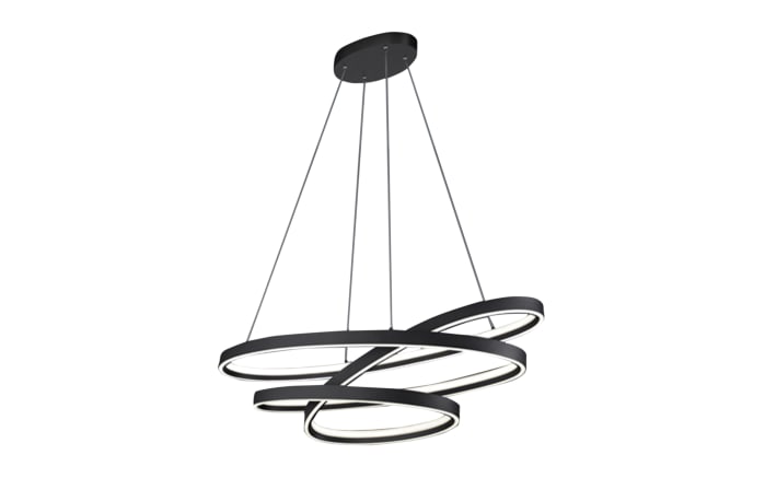 LED-Pendelleuchte Cinque Ciola, schwarz, 115 cm-01