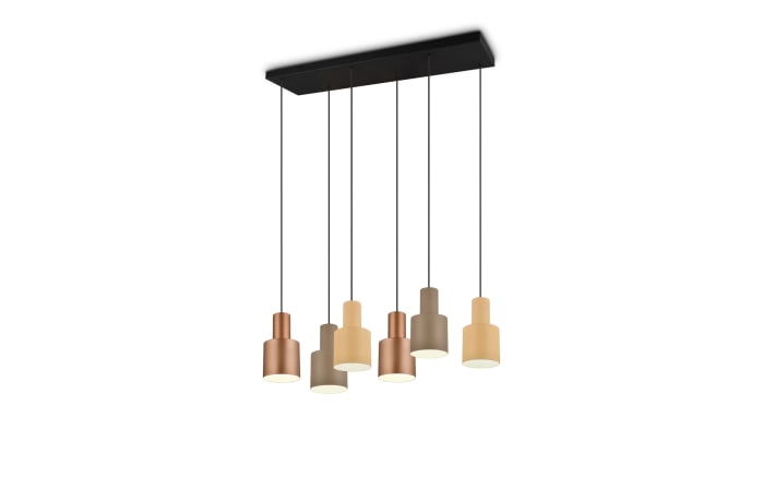 Pendelleuchte Agudo, mehrfarbig, 6 flammig, 85 cm-04