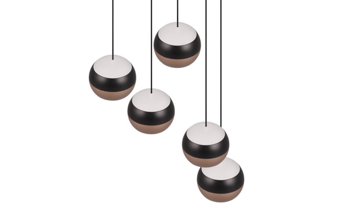 LED-Pendelleuchte Orbit, schwarz/coffee, 5-flammig, 30 cm, inkl. Dimmfunktion-07