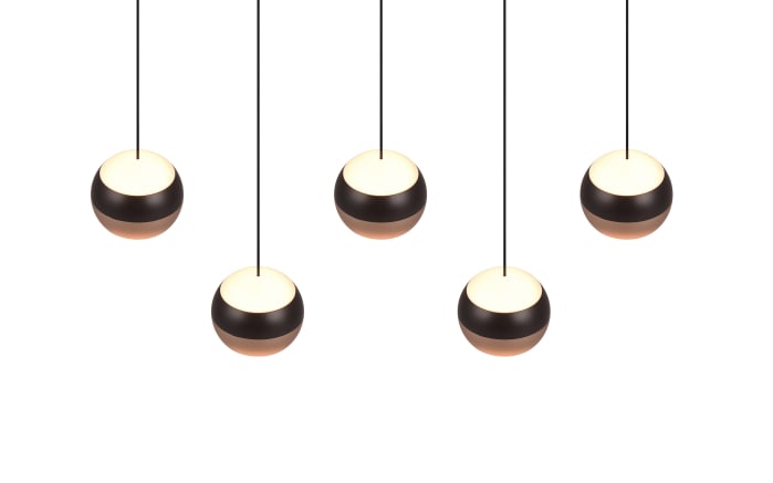 LED-Pendelleuchte Orbit, schwarz/coffee, 5-flammig, 100 cm, inkl. Dimmfunktion-03