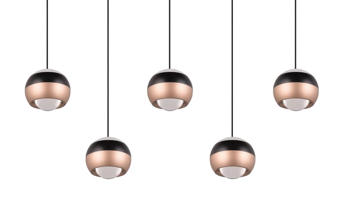 LED-Pendelleuchte Orbit, schwarz/coffee, 5-flammig, 100 cm, inkl. Dimmfunktion-04