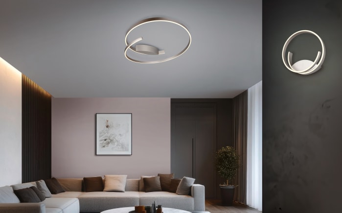 LED-Wandleuchte Cinque Cinardi, nickelfarbig, inkl. Dim to Warm Funktion-07