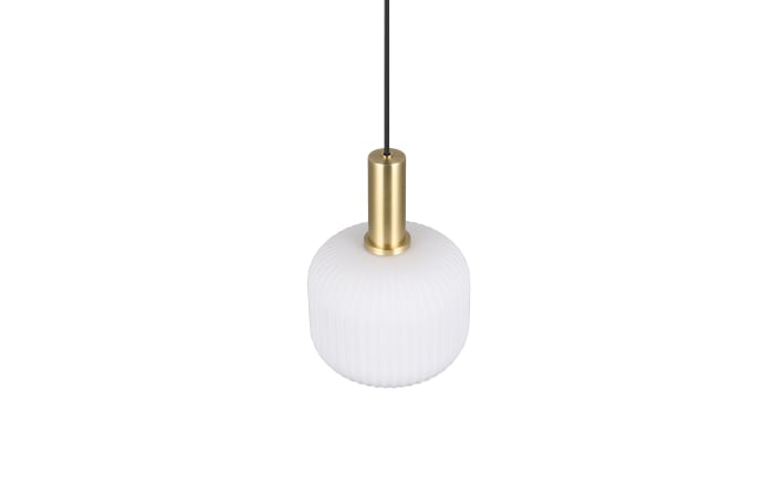 Pendelleuchte Diva, weiß/messing, 1-flammig-02