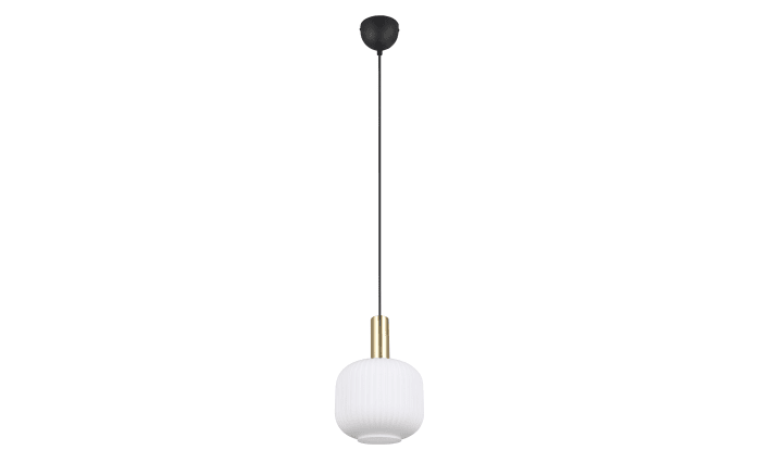 Pendelleuchte Diva, weiß/messing, 1-flammig-01