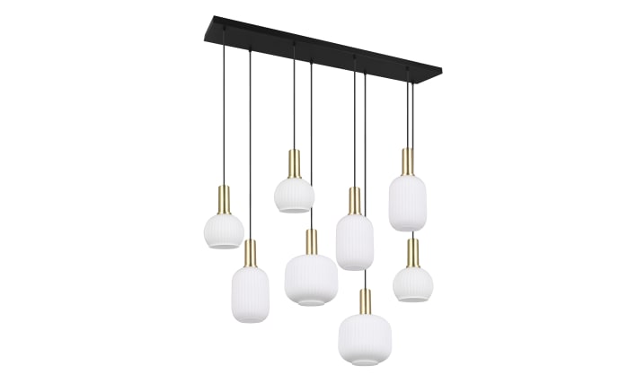 Pendelleuchte Diva, weiß/messing, 8-flammig-01