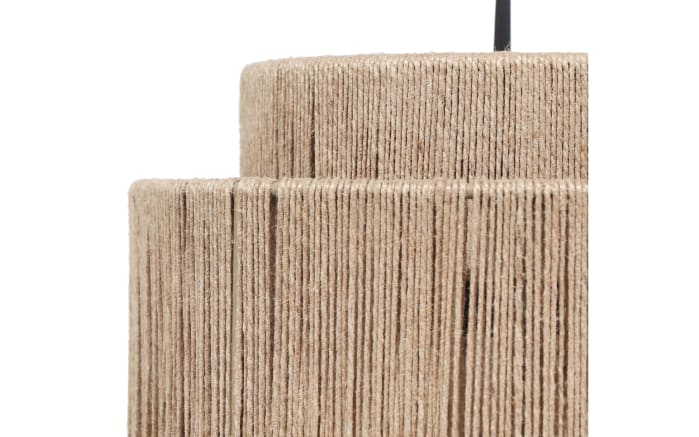 Pendelleuchte Smilla, Jute/schwarz, 4-flammig-09