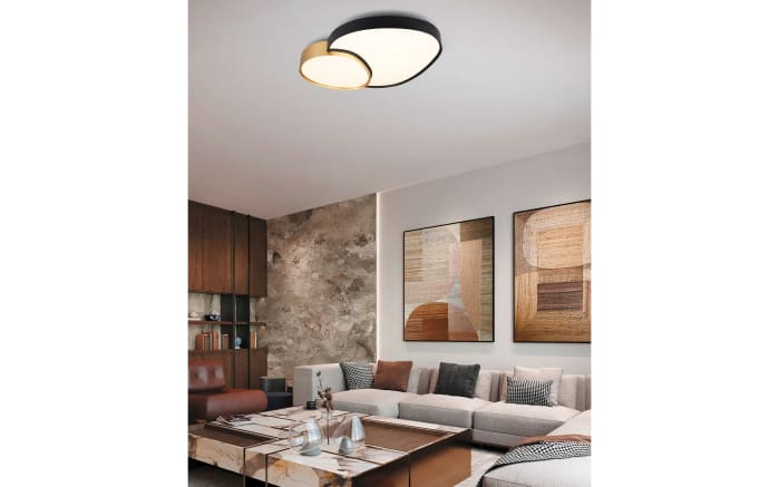 LED-Deckenleuchte CCT Rise, schwarz/gold, 43,5 cm, inkl. Fernbedienung-05