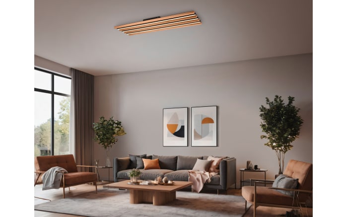 LED-Deckenleuchte Fontana, holz/schwarz, 114 cm, inkl. Switchdimmer-06