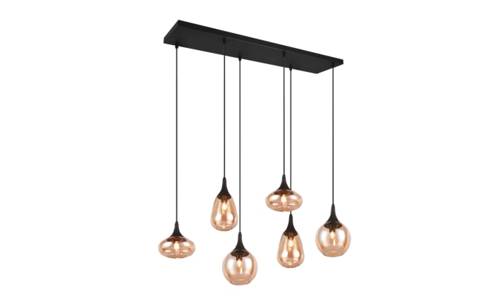Pendelleuchte Lumina, amber, 6-flammig, inkl. Höhenverstellung-01