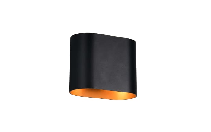 Wandleuchte Alani, schwarz/gold