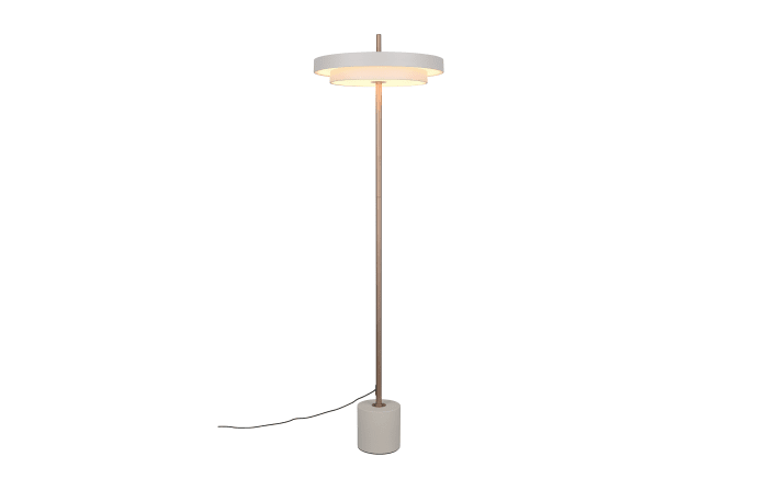 LED-Standleuchte Keaton, grau/coffee, inkl. Sensordimmer-01