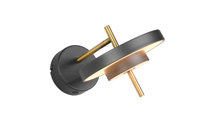 LED-Wandleuchte Keaton, schwarz/gold, inkl. Switchdimmer-01