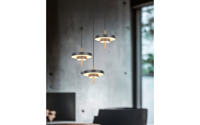 LED-Pendelleuchte Keaton, schwarz/gold, 3-flammig, inkl. Switchdimmer-06