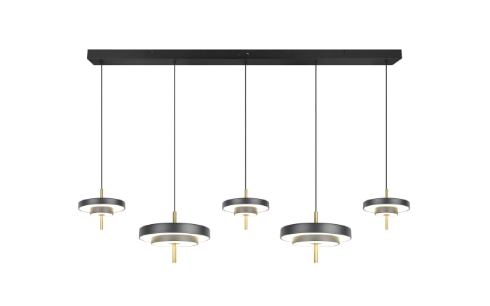 LED-Pendelleuchte Keaton, schwarz/gold, 5-flammig, inkl. Switchdimmer-02