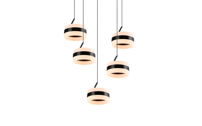 LED-Pendelleuchte Dios, schwarz, 5-flammig-04