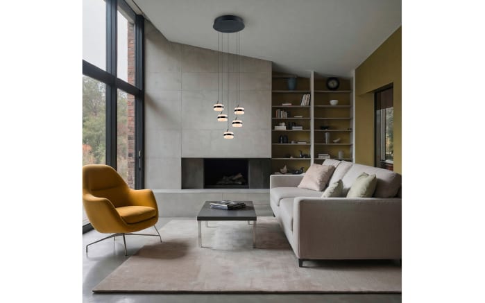 LED-Pendelleuchte Dios, schwarz, 5-flammig-08