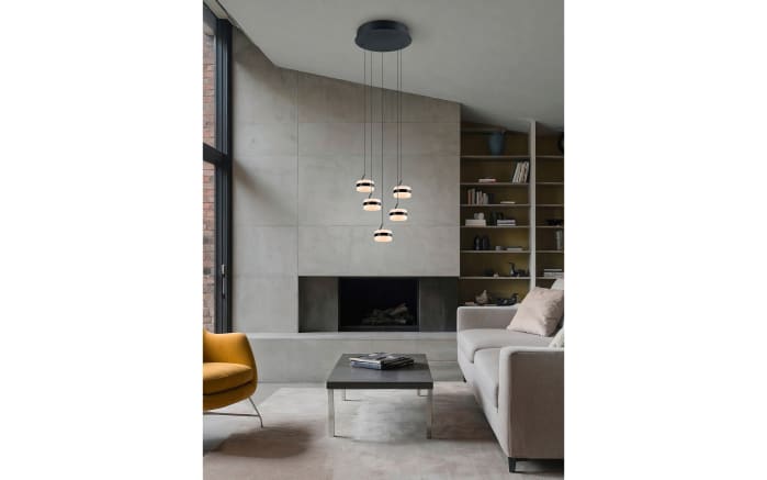 LED-Pendelleuchte Dios, schwarz, 5-flammig-07