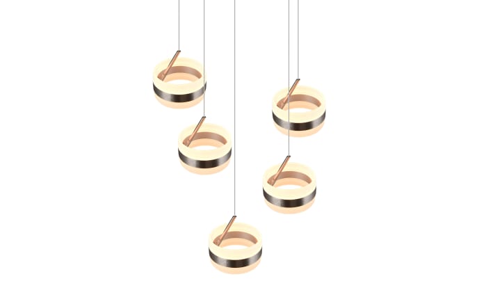 LED-Pendelleuchte Dios, schwarz, 5-flammig-04