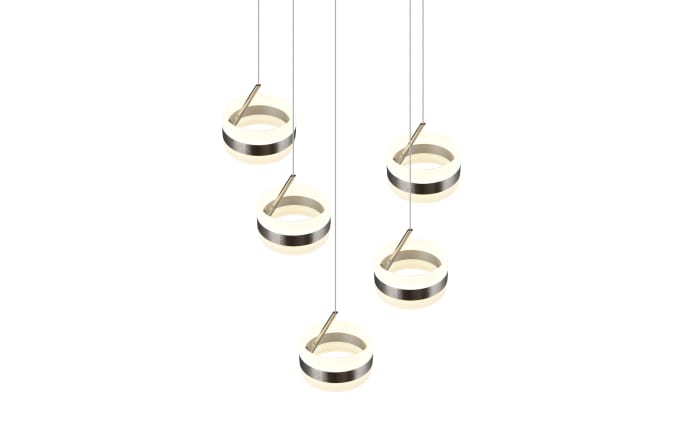 LED-Pendelleuchte Dios, schwarz, 5-flammig-05