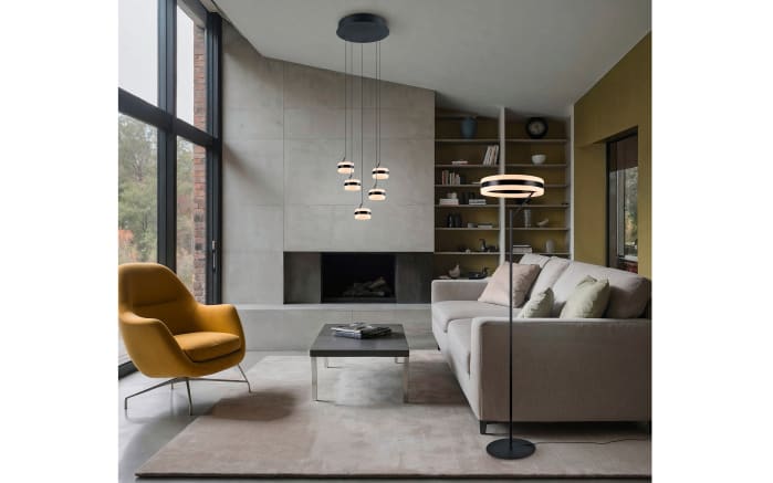 LED-Pendelleuchte Dios, schwarz, 5-flammig-07