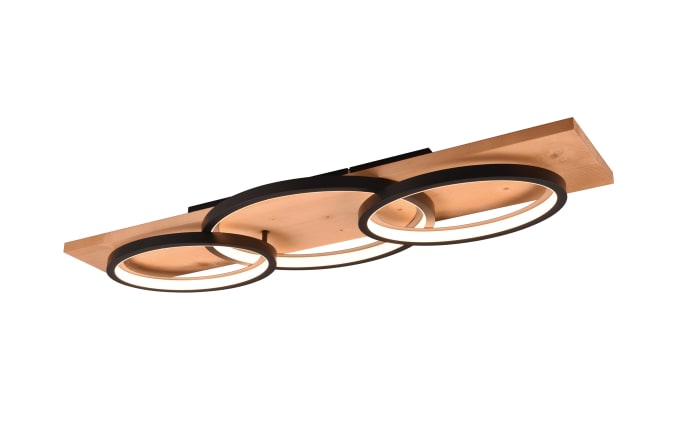 LED-Deckenleuchte Barca, holz/schwarz-02