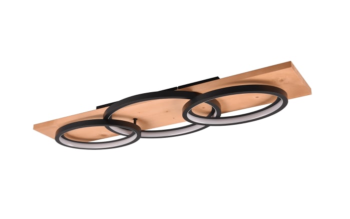 LED-Deckenleuchte Barca, holz/schwarz-01
