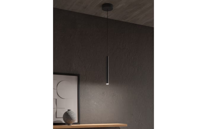 LED-Pendelleuchte Calina, schwarz, 150 cm, inkl. Funkfernbedienung -02