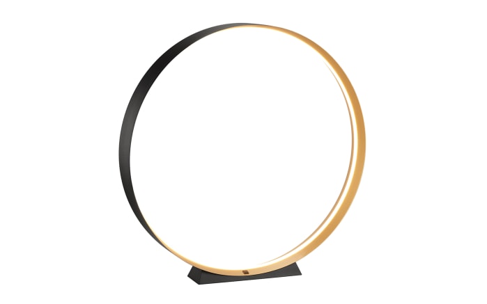 LED-Bodenleuchte Loop, schwarz/gold, inkl. stufenloser Dimmfunktion -01