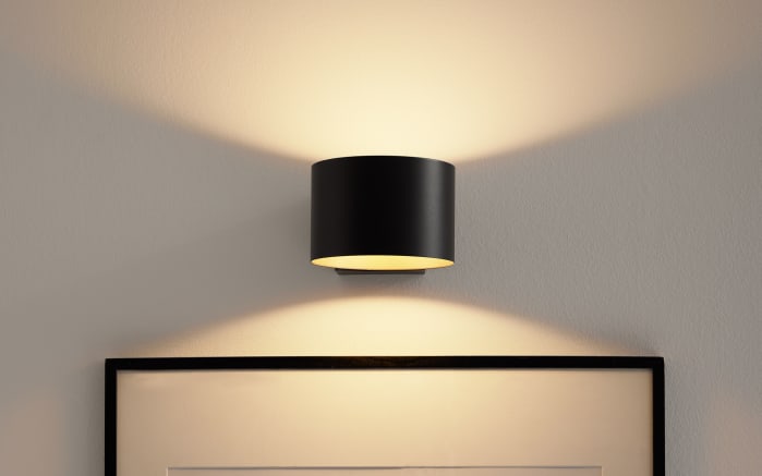 LED-Wandleuchte Loop, schwarz/gold, inkl. stufenloser Dimmfunktion-04